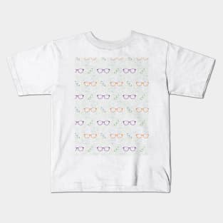 Glasses Pattern | 9 Colored Kids T-Shirt